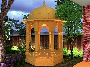 yellow stone outdoor gazebo