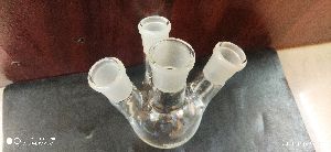 Round Bottom Flask Three Neck CORNSIL