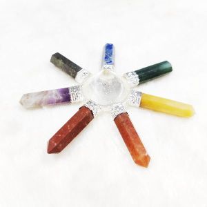 7 chakra healing energy generator stone