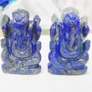 Lapis Lazuli Stone Ganesha Statue