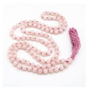 Rose Agate Mala