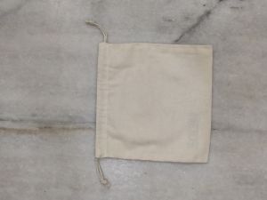 natural drawstring cotton pouch bag