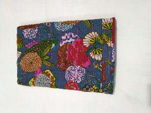 Kantha Fruit Print Hand Work Bed Cover