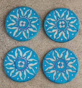 Blue Pottery Ceramic Coaster