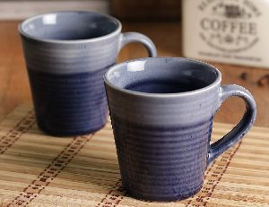 Blue Pottery Mug