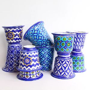 Blue Pottery Pots