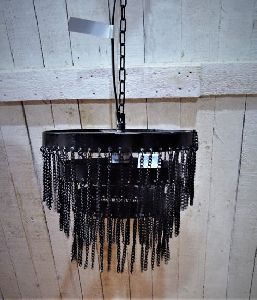 Chain Wire Cage Hanging Pendant Lamp
