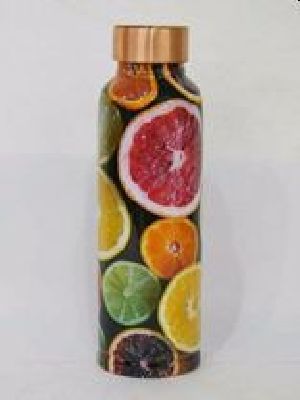 Meena Printed Lemon Design Bottle