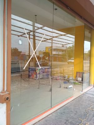 toughened glass partition