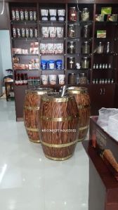 Wooden Barrels for Super Market