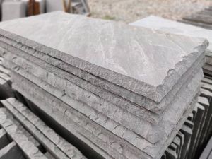 Khadipur Grey Hand Cut Sandstone Tiles