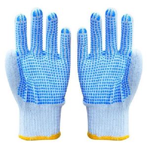 cotton dotted hand gloves