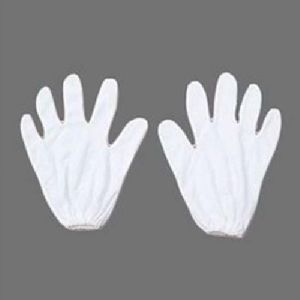 Safety White Hosiery Hand Gloves