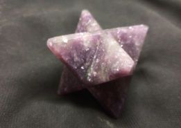 Lepidolite 12 Point Agate Merkaba Star