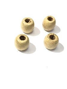 16X17 Big Hole Wooden Goli Beads