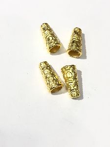 Copper Coated Design Bide Cap Beads