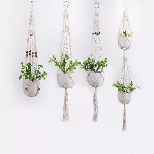 Handmade Beautiful Macram Hanging Planters