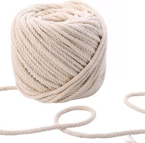 White 4 Ply Twisted High Quality Cotton Macrame Cord, Packaging Type: 500  Gms at Rs 200/piece in Ahmedabad