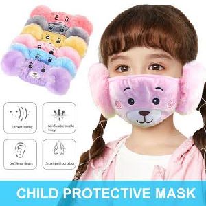 Kids Face Mask With Ear Warmer
