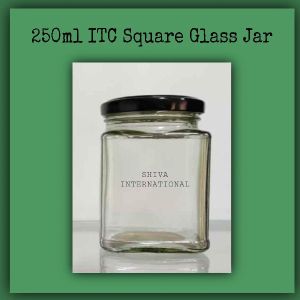 250ml ITC Square Glass Jar