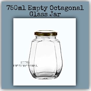 750ml Octagon Glass Jar