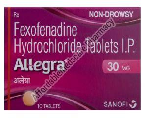 Brand Allegra (Fexofenadine) Tablets