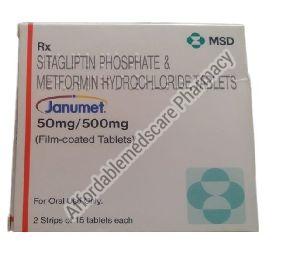 Brand Janumet (Metformin/Sitagliptin) Tablets