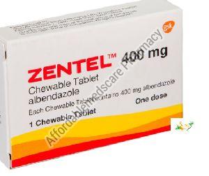 Brand Zentel (Albendazole) Chewable Tablets