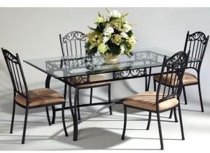 Iron Dining Table Set