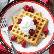 cream waffles