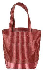 12 oz canvas bottom v shape pocket pp laminated jute shopping bag