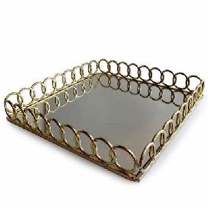 designer metal tray