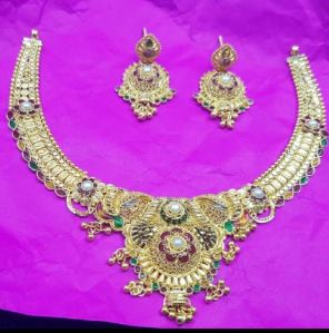 55gm 22kt Antique Gold Necklace