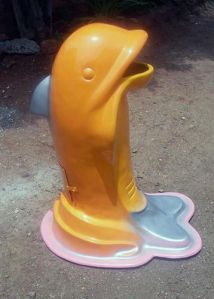 Dolphin Shaped FRP Dustbin