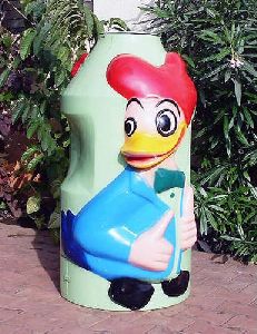 Donald Duck Shaped FRP Dustbin