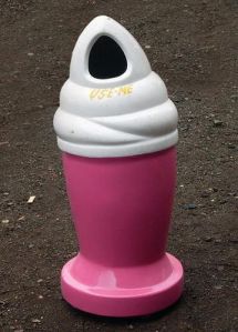 Ice Cream Shaped FRP Dustbin