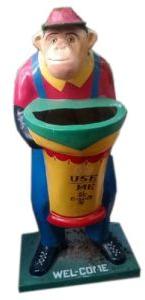 Monkey Shaped FRP Dustbin