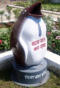 Penguin Shaped FRP Dustbin