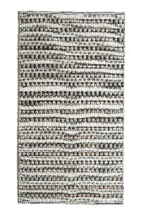 Handwoven Cotton Wool and Jute Rug