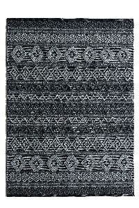 Handwoven Wool and Polyester Mix Rug