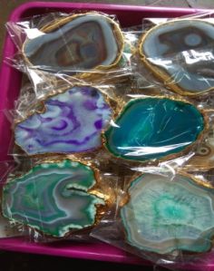 Agate Coaster Set