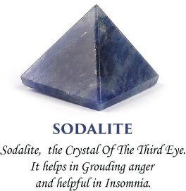 Natural Sodalite Pyramid