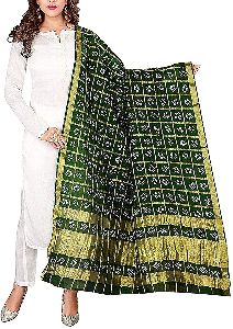 Jaipuri Bandhani Checked Dupatta