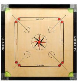 Korners Matte Finish Cut Pocket Carrom Board (32 Inches)