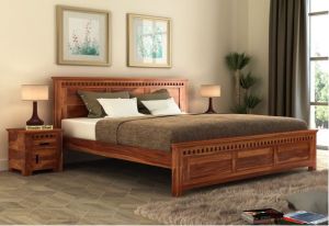 King Size Wooden Bed