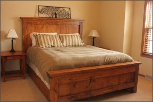 Queen Size Wooden Bed