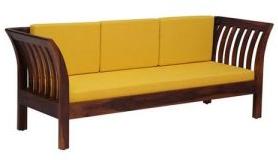 Three Seater Wooden Sofa