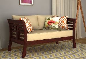 Two Seater Wooden Sofa