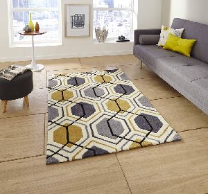 Hand Tufted Lucas Beige Yellow Rug