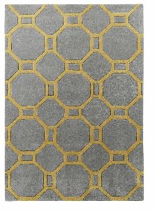 Hand Tufted Ombre Grey Yellow Rug